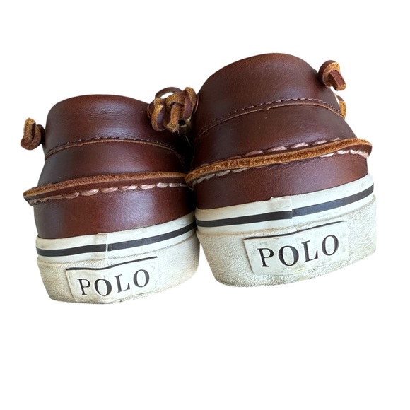 Men's Brown Leather Boat Shoes - Picture 6 of 9